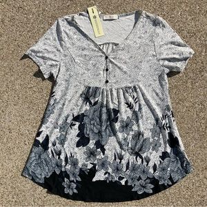 NWT BaiShengGT Black & White Shirt Size XXL